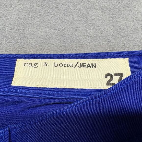 Rag & Bone Jeans Size 27 The Legging Cobalt Blue Stretch Skinny - Picture 6 of 11